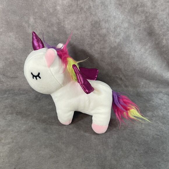 Lot Of (3) Snug a Babies Unicorn Gold Horn Mini  Plush Stuffed Animals - Picture 8 of 11